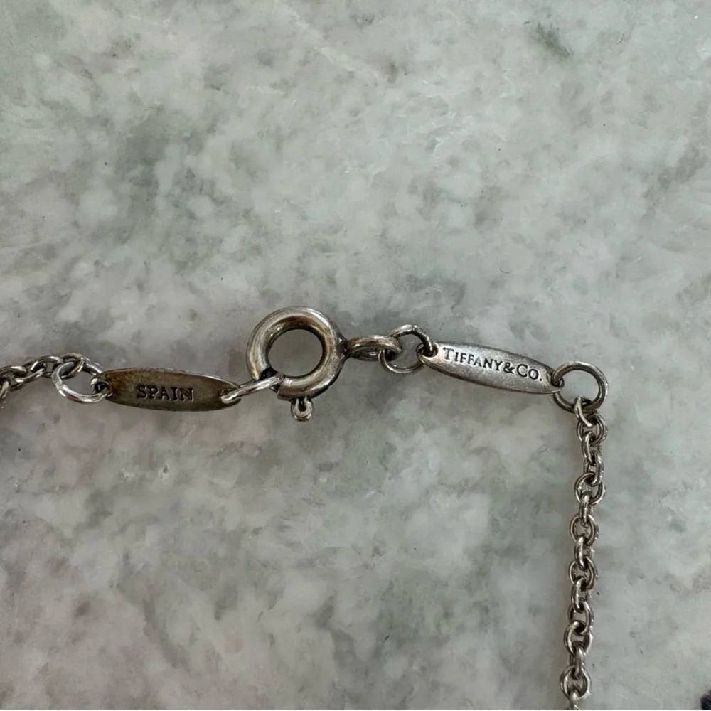 Tiffany & Co. Silver Open Heart Necklace. Elsa Peretti - Picture 2 of 5